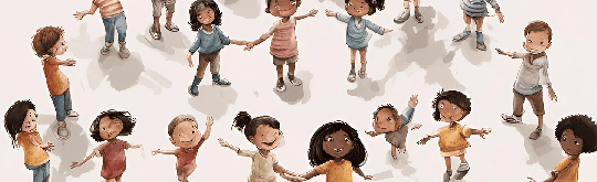 Children playing icon